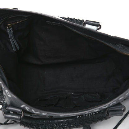 Balenciaga Agneau Arena Graffiti All Over Classic Hardware City Gris Fossile White 5 of 12