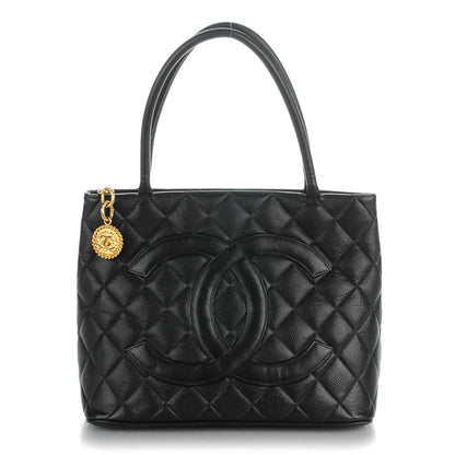 Chanel Caviar Quilted Medallion Tote Black 1 of 9