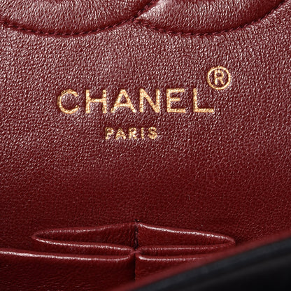 Chanel Lambskin Quilted Medium Double Flap Black 6 of 27