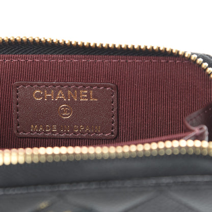Chanel Caviar Quilted Zip Coin Purse Black 6 of 7