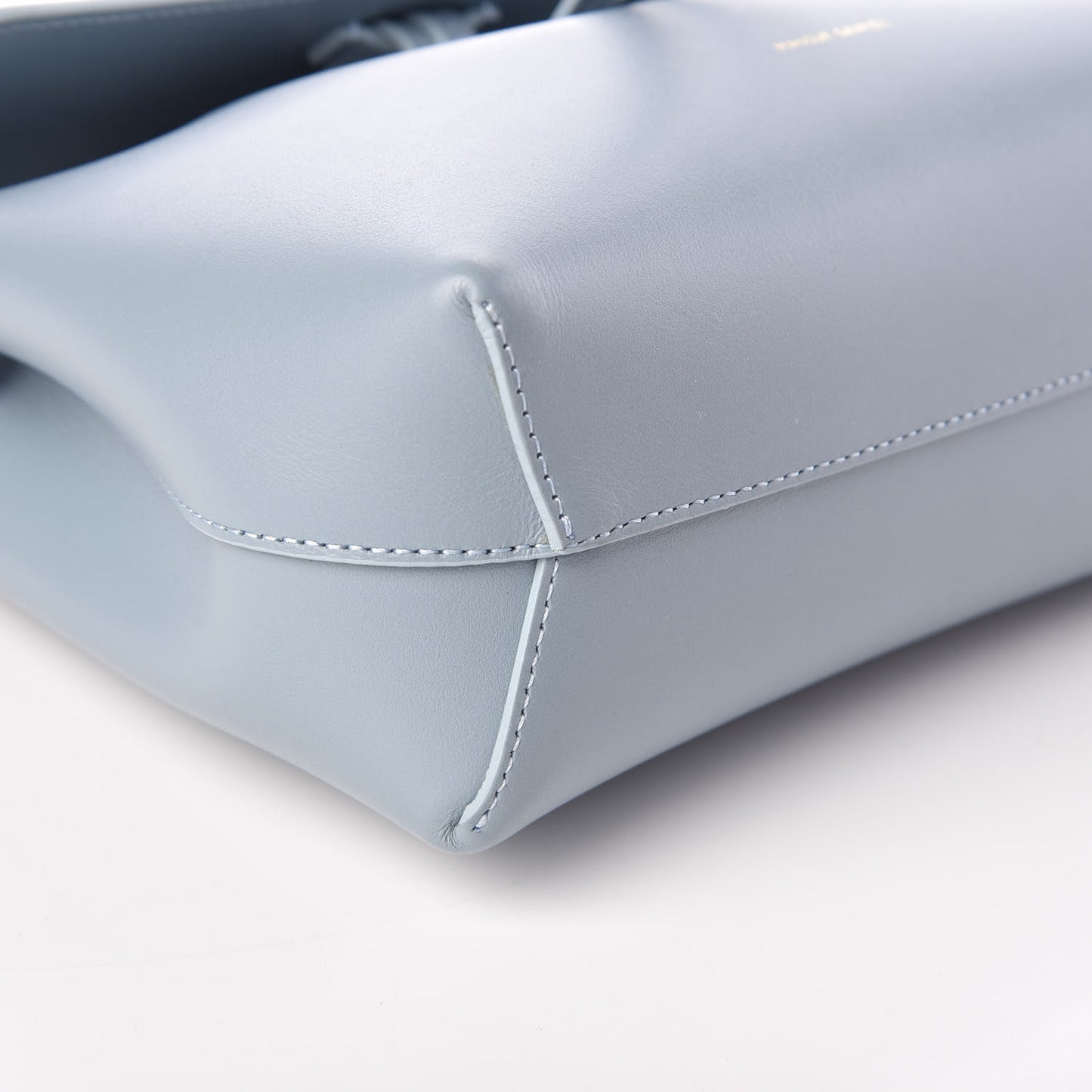 Calfskin Mini Mini Lady Bag Grey Blue