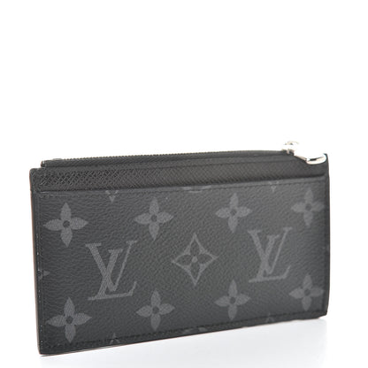 Louis Vuitton Monogram Eclipse Taiga Coin Card Holder 3 of 8