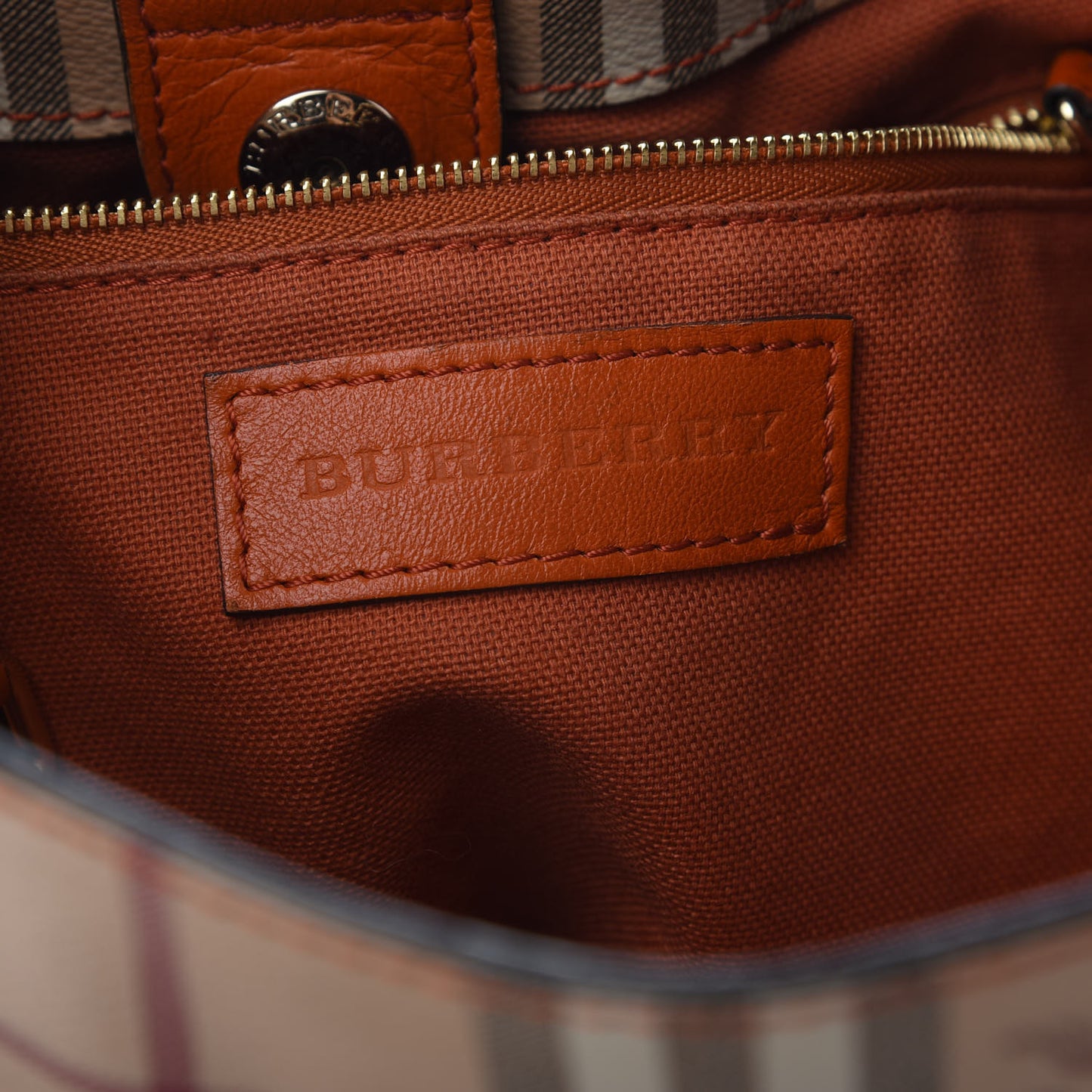 Haymarket Check Small Canterbury Tote Orange