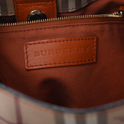 Burberry Haymarket Check Small Canterbury Tote Orange 5 of 13