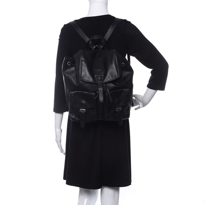 Prada Calfskin Backpack Black 2 of 9