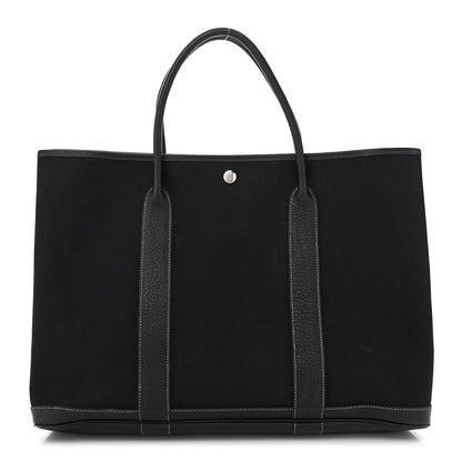 Hermes Toile Negonda Garden Party Tote GM Black 1 of 11
