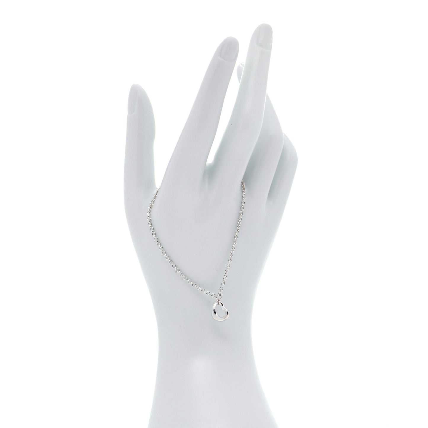 Sterling Silver Elsa Peretti Open Heart Charm Bracelet