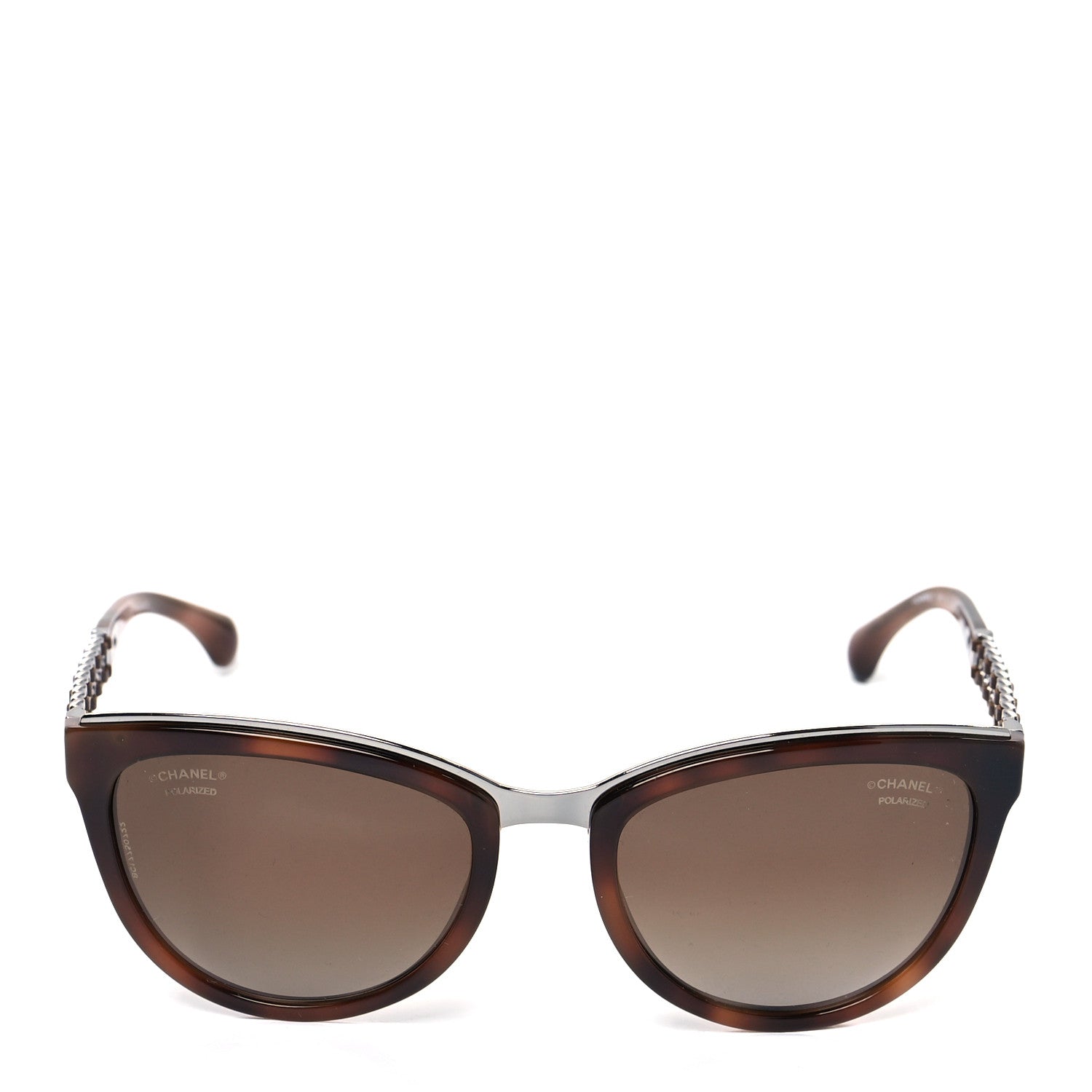 Chanel Lambskin Chain Polarized Sunglasses 5361-Q Brown 2 of 8