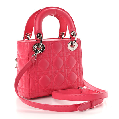 Christian Dior Lambskin Cannage Mini Lady Dior Pink 2 of 8