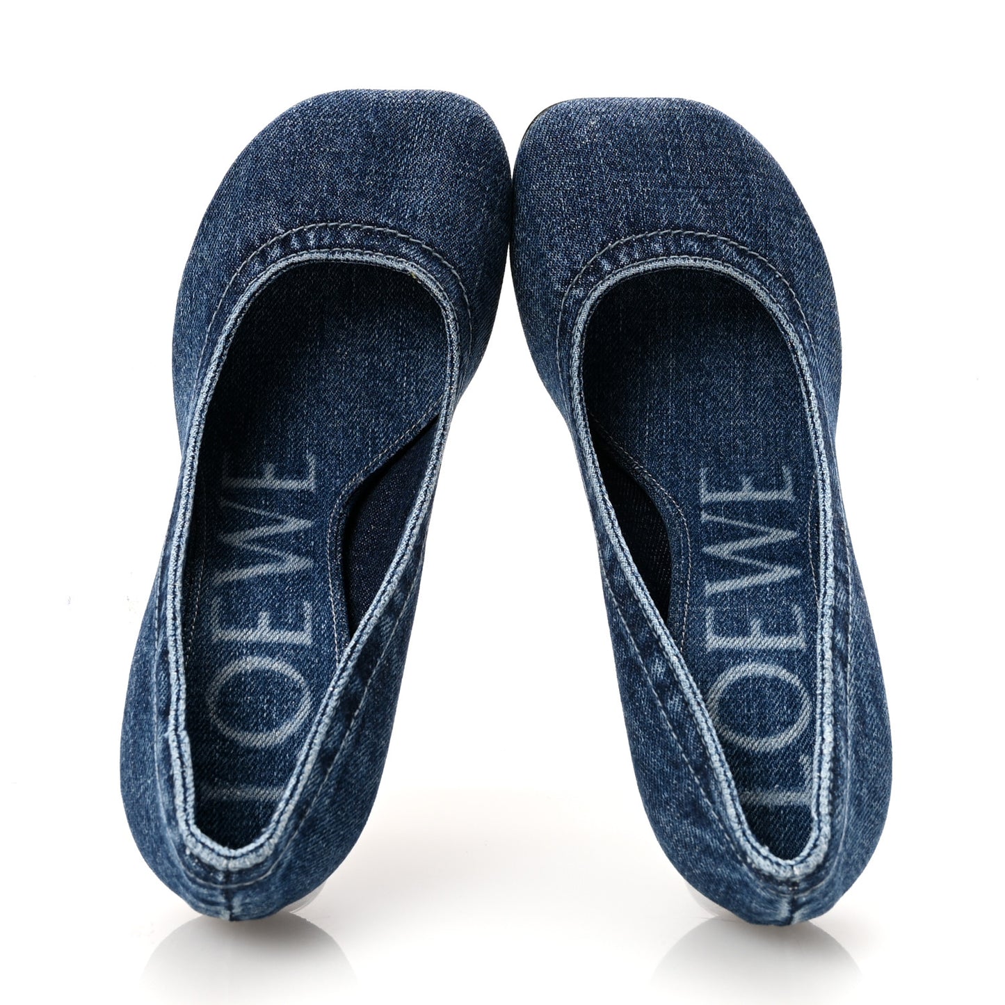 Washed Denim Toy Panta 90 Pumps 36 Blue