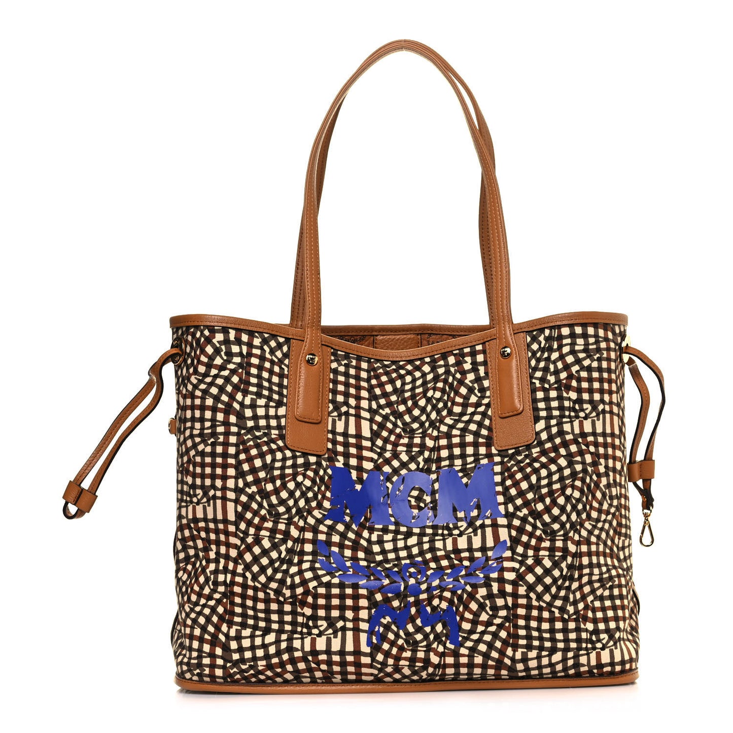 Visetos Medium Liz Reversible Shopper Tote Cognac
