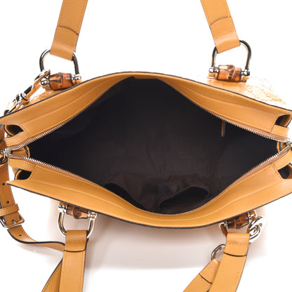 Gucci Guccissima Medium Bamboo Bar Tote Yellow 6 of 8