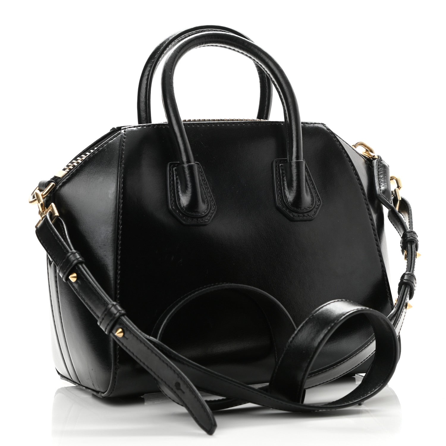 Givenchy Shiny Lord Calfskin Mini Antigona Black 3 of 11