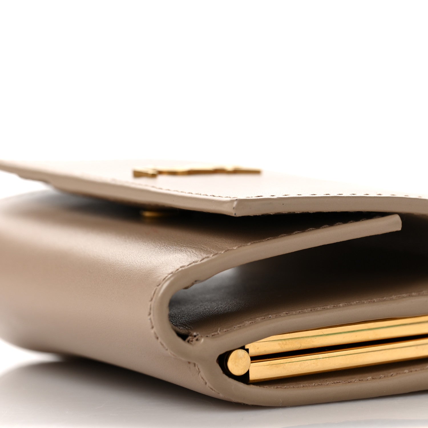 Saint Laurent Smooth Calfskin Monogram Rider Belt Bag Taupe 9 of 10