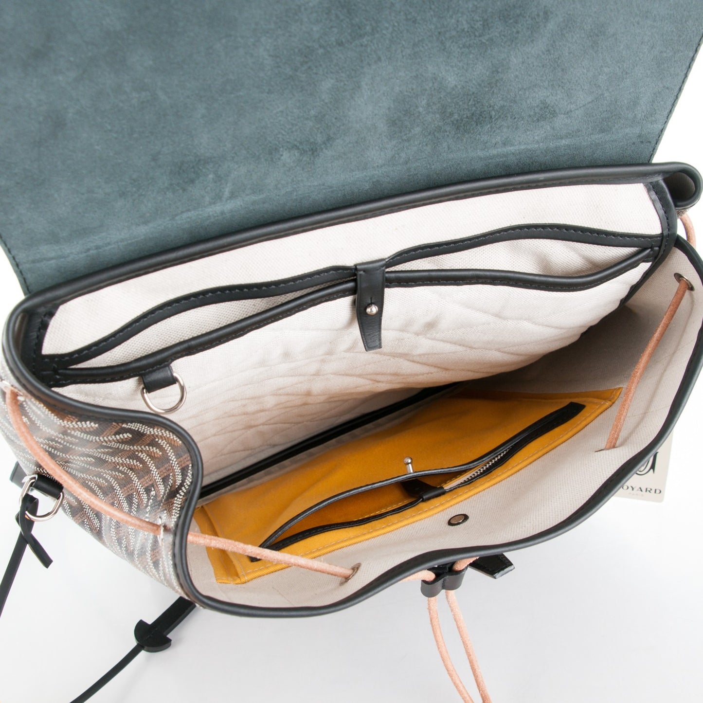 Goyardine Calfskin Alpin Backpack Black