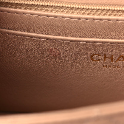 Chanel Lambskin Quilted Mini Rectangular Flap Beige 7 of 9