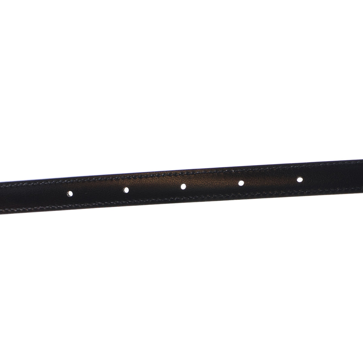 Chanel Calfskin CC Reversible Thin Belt 85 White Black 6 of 9