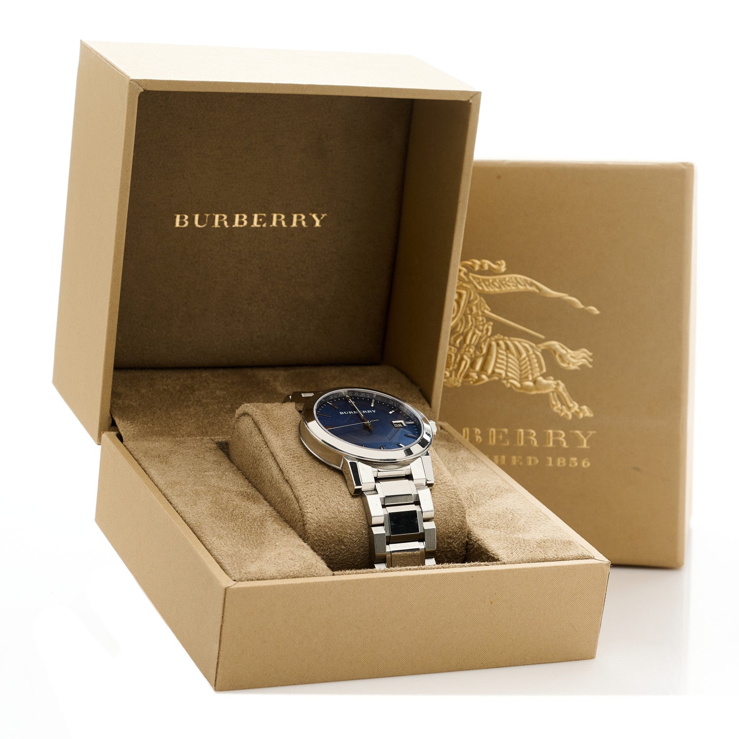 Burberry Stainless Steel 38mm The City Quartz Watch Blue BU9031 5 of 5