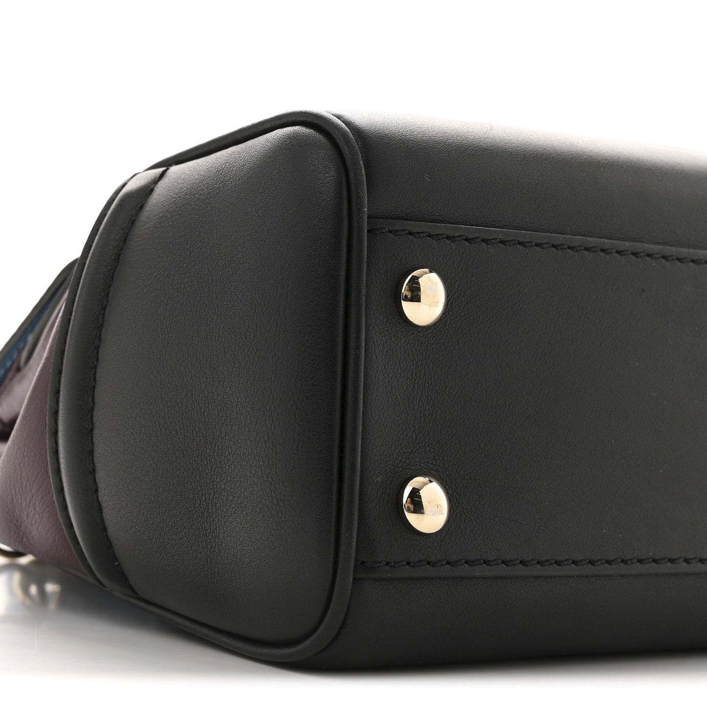Calfskin Medium Palazzo Empire Bag Blue Purple Black