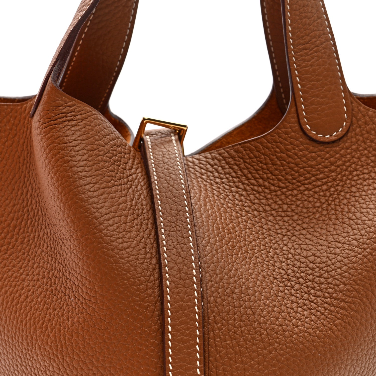 Hermes Taurillon Clemence Picotin Lock 18 PM Gold 8 of 11