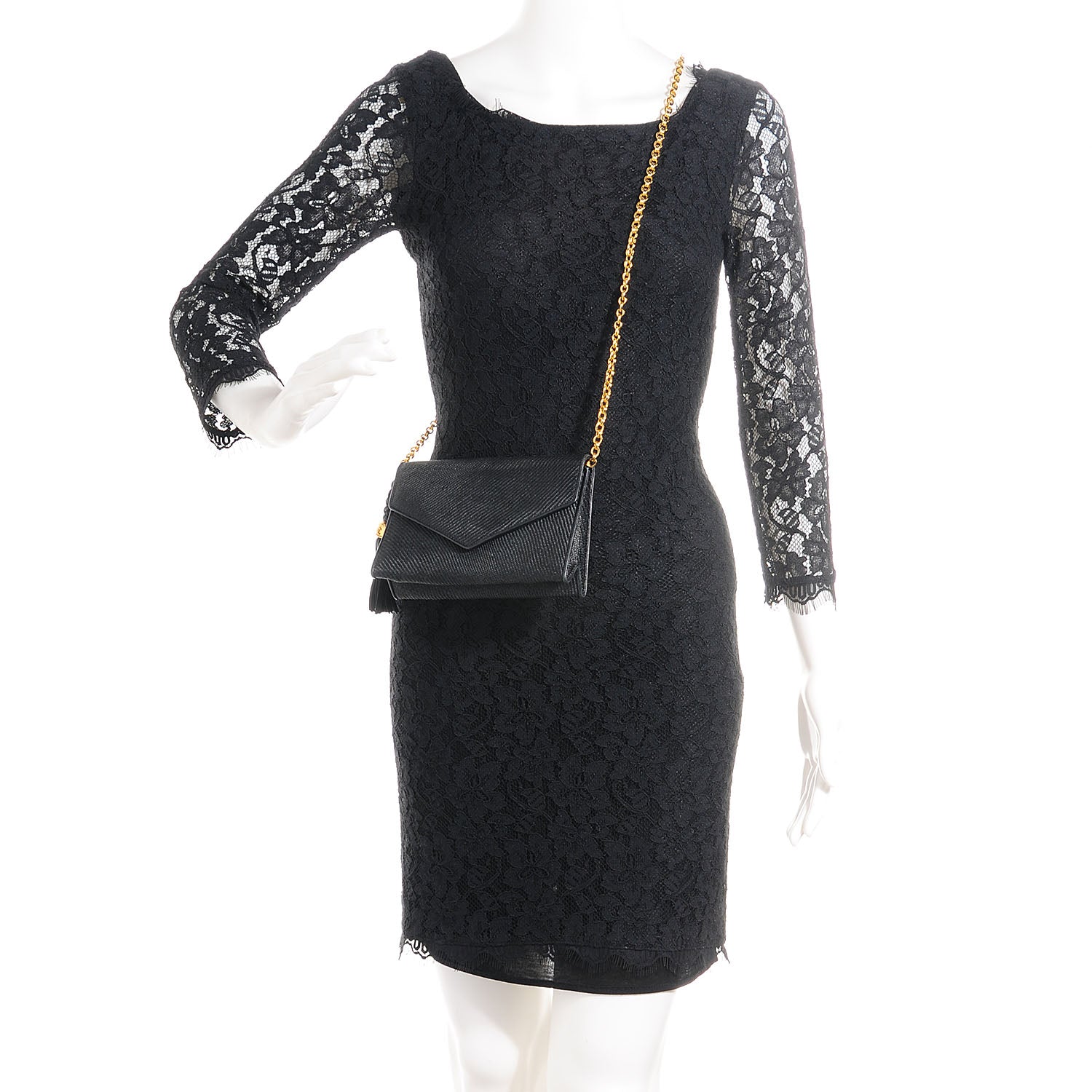 Chanel Woven Raffia Tassel Mini Flap Black 2 of 9