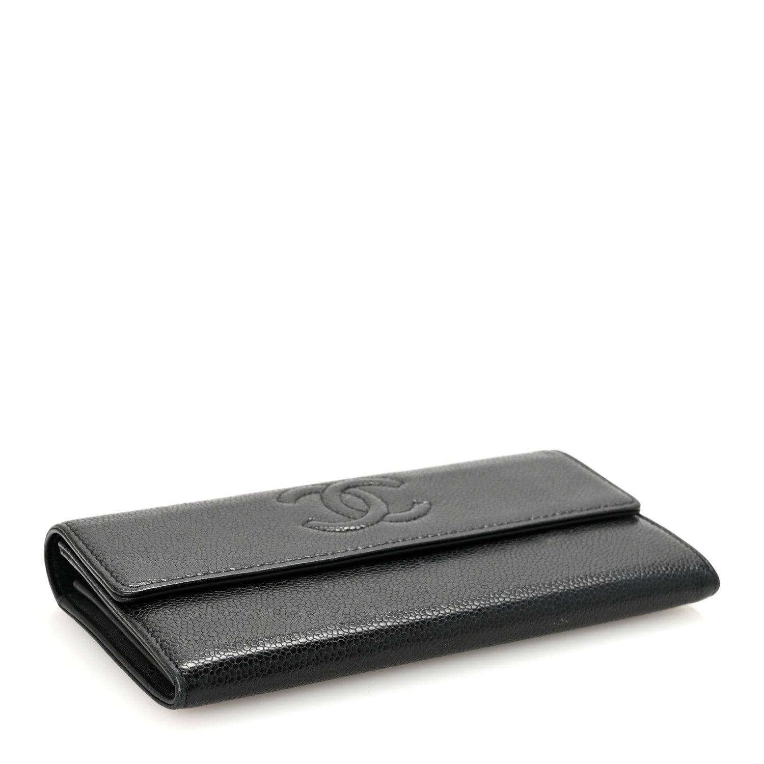Chanel Caviar Timeless CC Large Gusset Flap Wallet Black 4 of 9