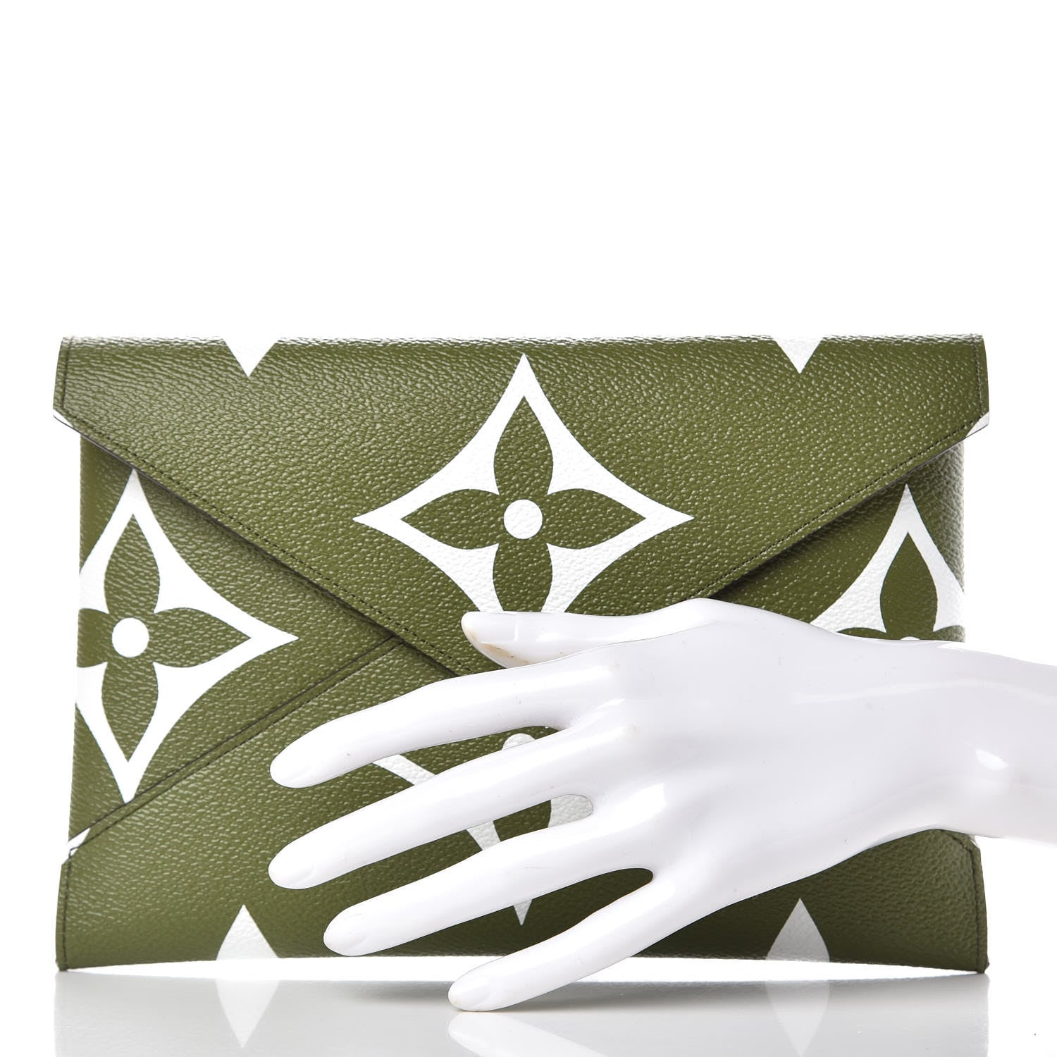 Louis Vuitton Monogram Giant Large Kirigami Pochette Kaki 2 of 6