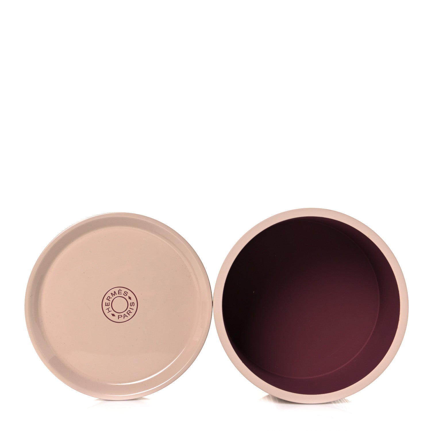 Hermes Lacquered Wood Large Boudoir Box Poudre Blush 2 of 5