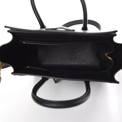 Celine Smooth Calfskin Nano Luggage Black 5 of 9