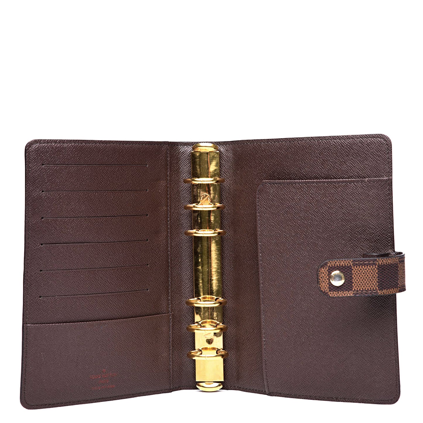 Damier Ebene Medium Ring Agenda Cover