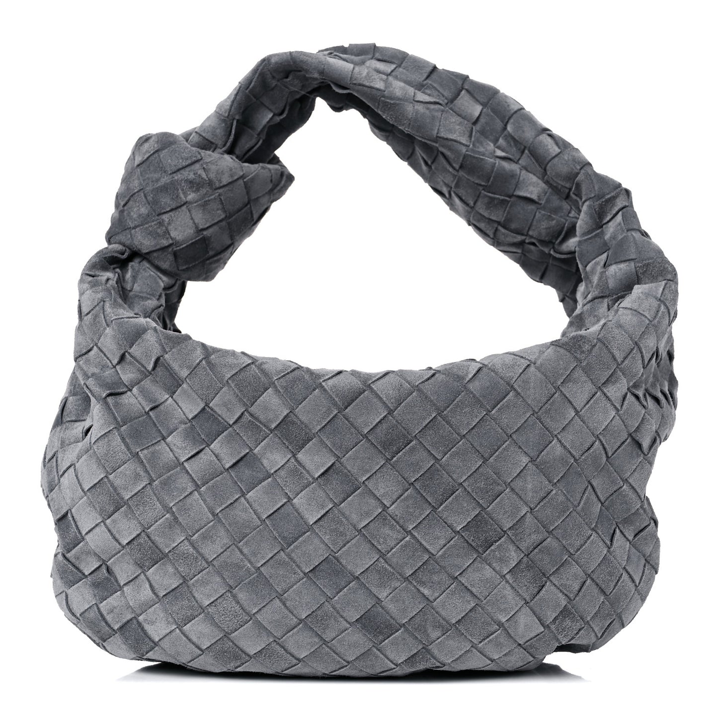 Suede Calfskin Intrecciato Teen Jodie Hobo Thunder