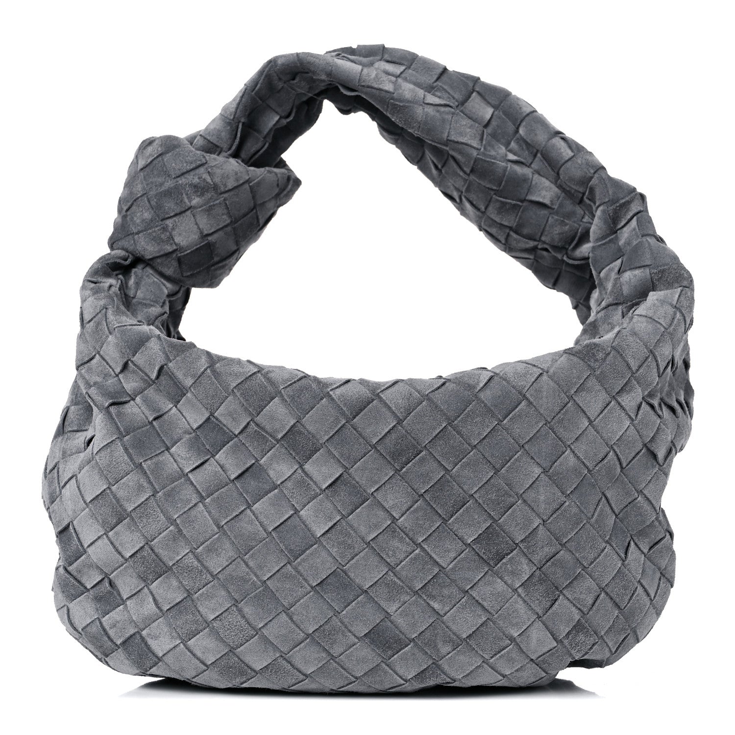 Bottega Veneta Suede Calfskin Intrecciato Teen Jodie Hobo Thunder 1 of 9