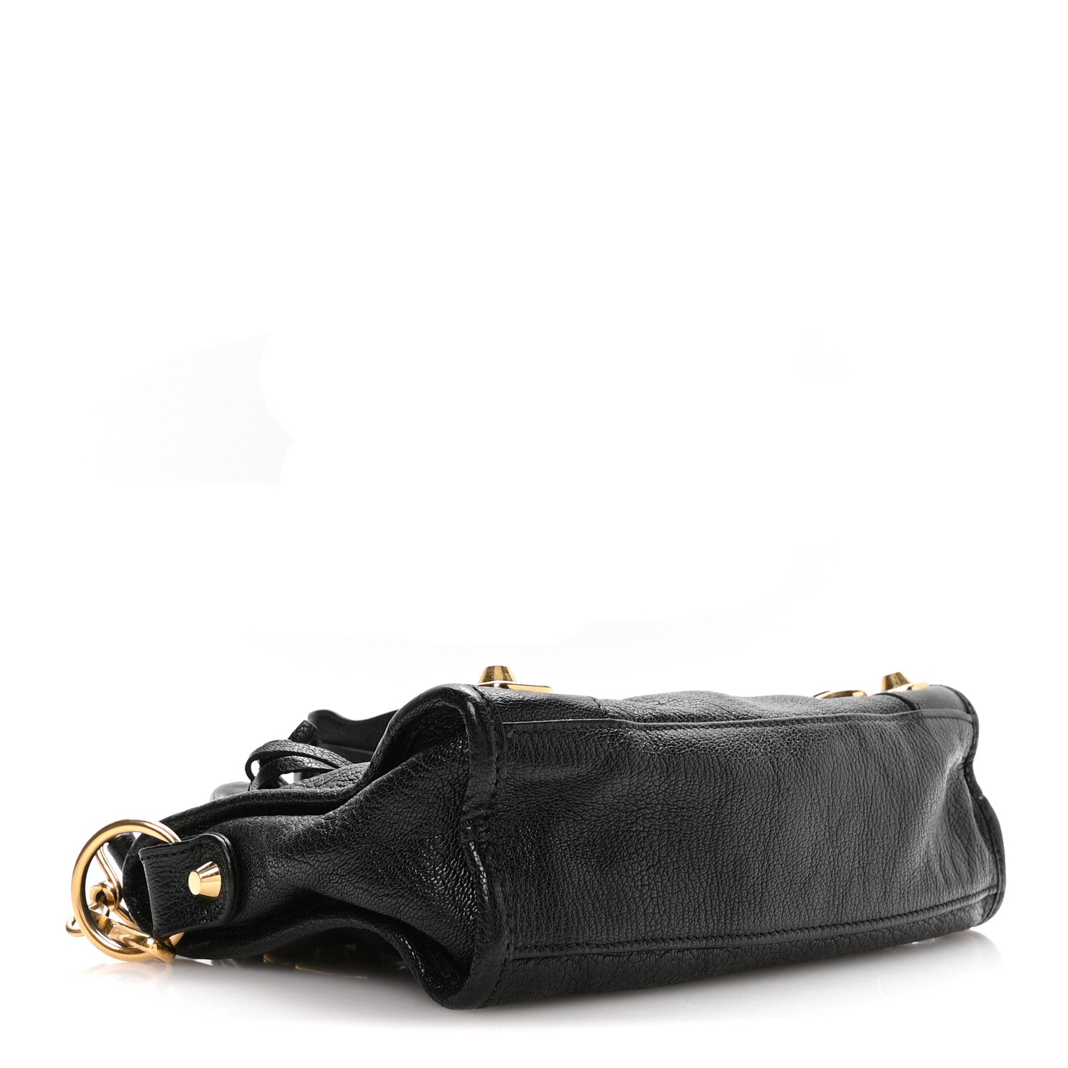 Balenciaga Chevre Gold Metallic Edge Hardware Mini City Black 5 of 12