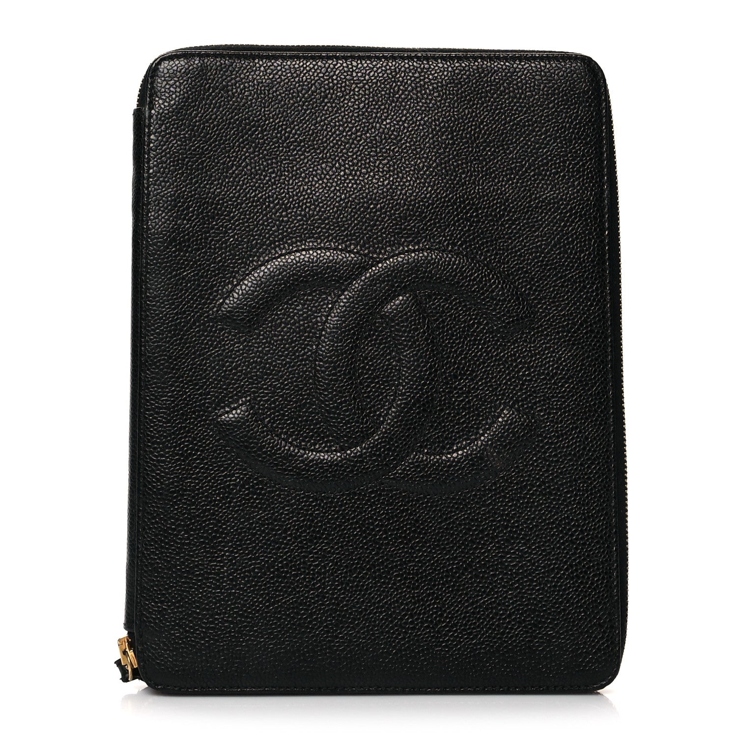 Chanel Caviar CC Zip Around Notebook Agenda Cover Black 1 of 12