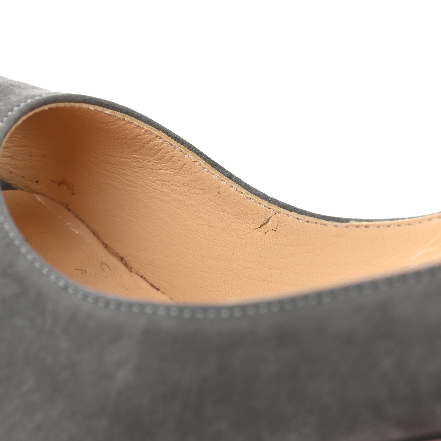 Christian Louboutin Suede Palais Royal 140 Pumps 37 Grey 9 of 11