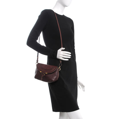 Chloe Calfskin Marcie Pochette Crossbody Bag Wine Purple 2 of 10