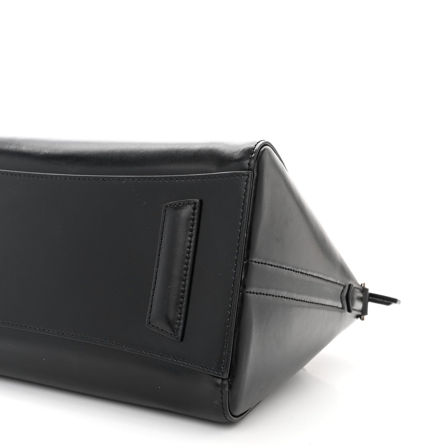 Shiny Lord Calfskin Small Antigona Black