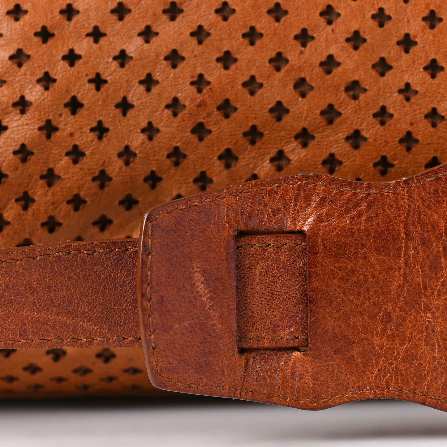 Agneau Laser Cut Cross Classic Gold Hardware City