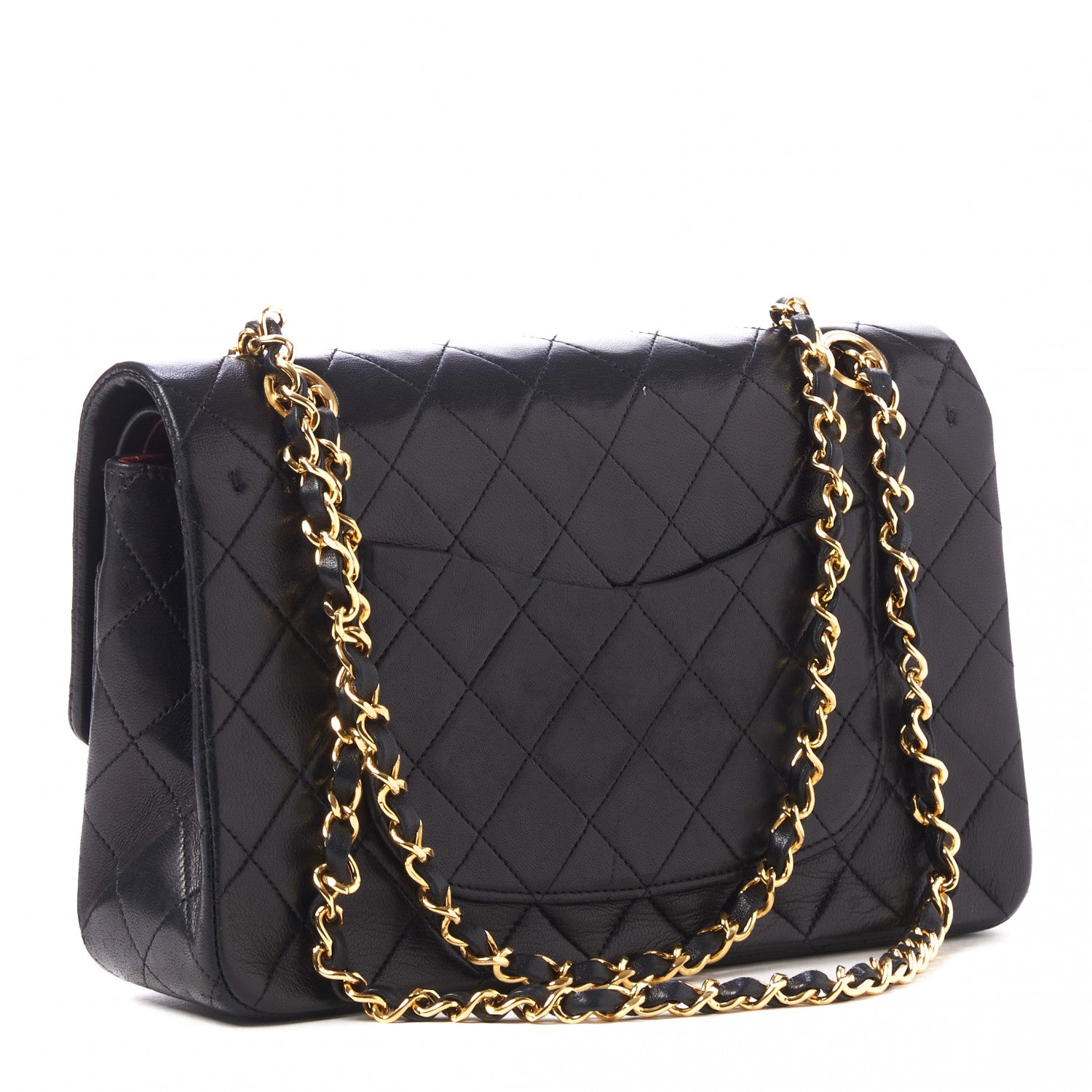 Chanel Lambskin Quilted Medium Double Flap Black 3 of 11
