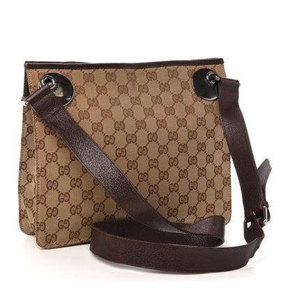 Gucci Monogram Eclipse Messenger Bag Dark Brown 3 of 13