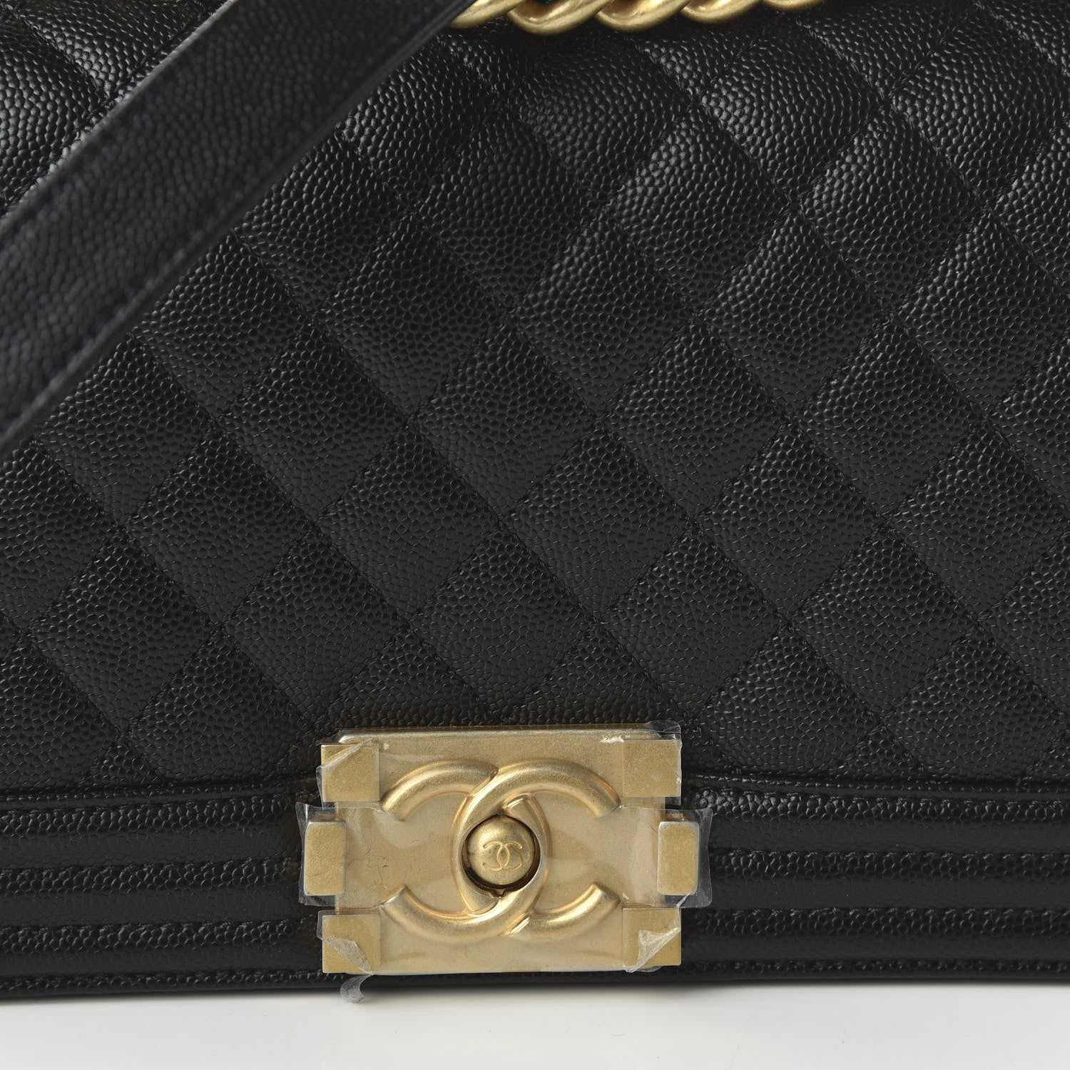 Chanel Caviar Quilted Medium Boy Flap Black 10 of 11
