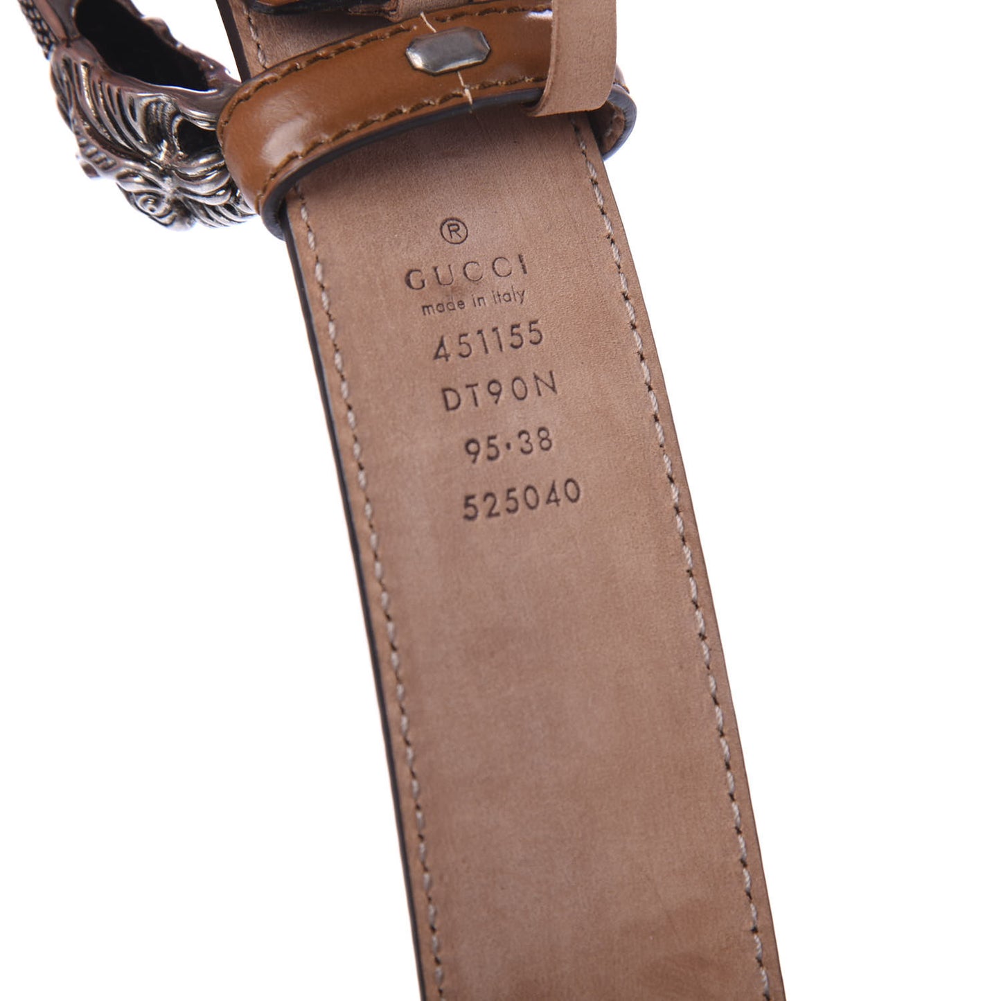 Lisse Calfskin Dionysus 35mm Belt 95 38 Cuir