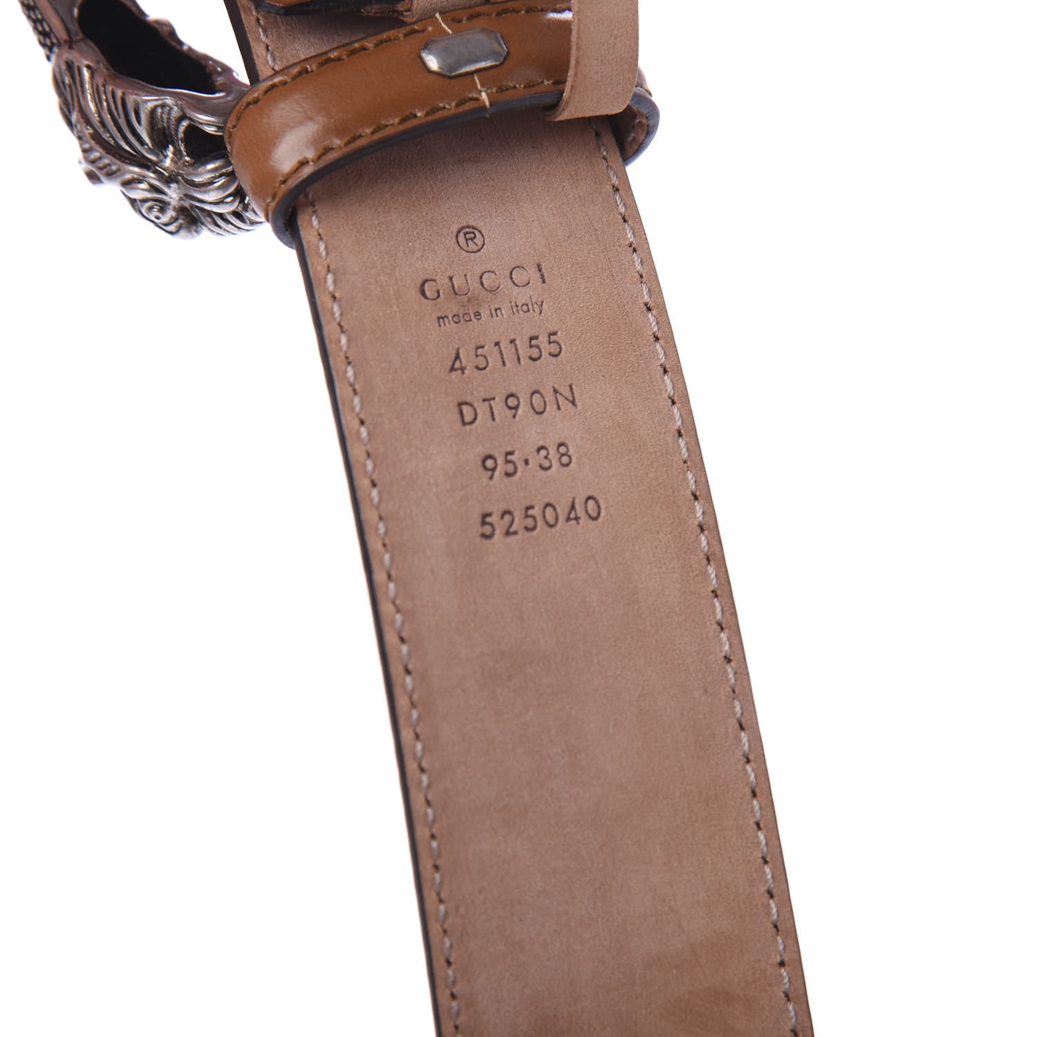 Gucci Lisse Calfskin Dionysus 35mm Belt 95 38 Cuir 5 of 5