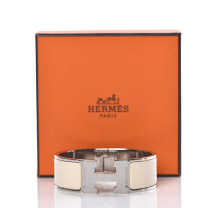 Hermes Enamel Wide Clic Clac H Bracelet PM Creme 5 of 5