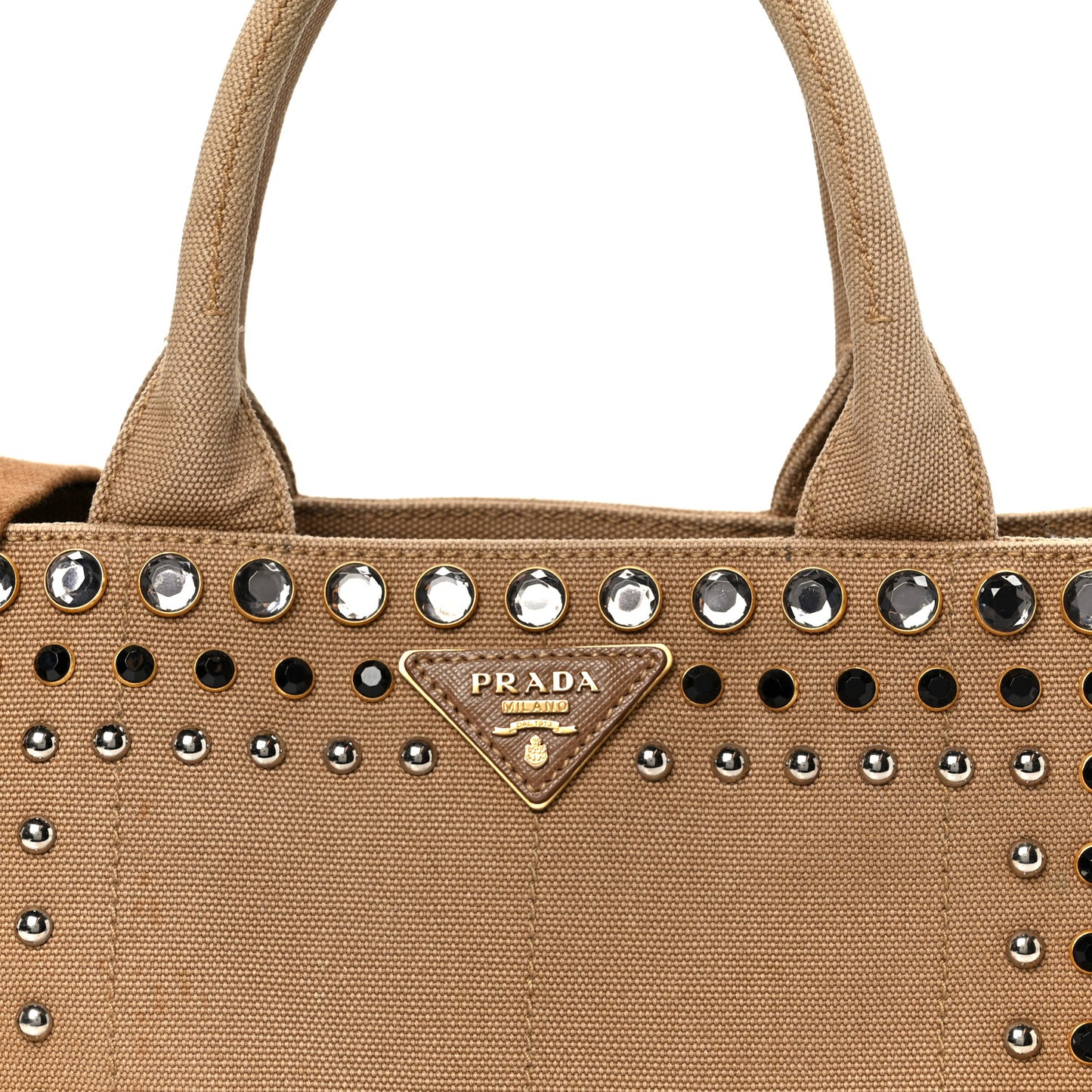 Canapa Crystal Studded Tote Tobacco