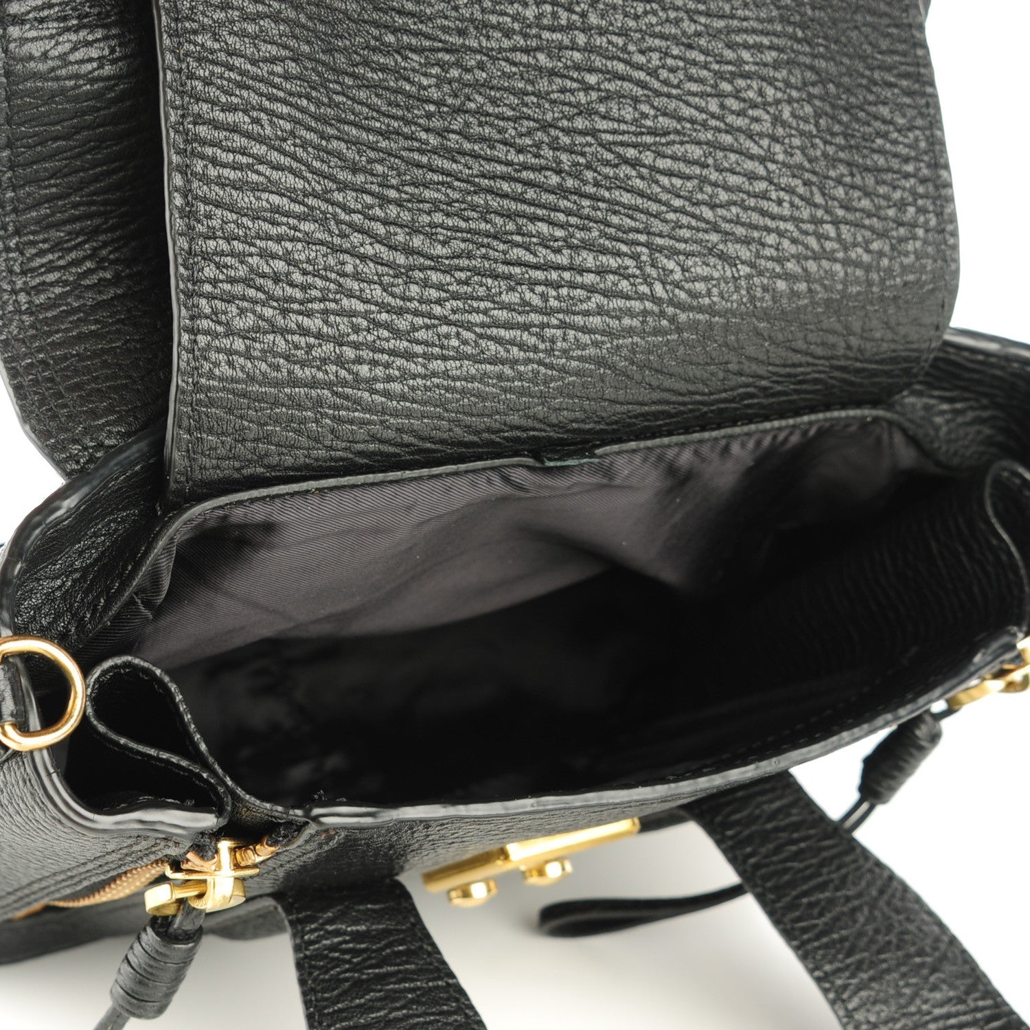 3.1 Phillip Lim 3.1 Textured Calfskin Mini Pashli Satchel Black 5 of 7