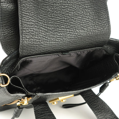 3.1 Phillip Lim 3.1 Textured Calfskin Mini Pashli Satchel Black 5 of 7