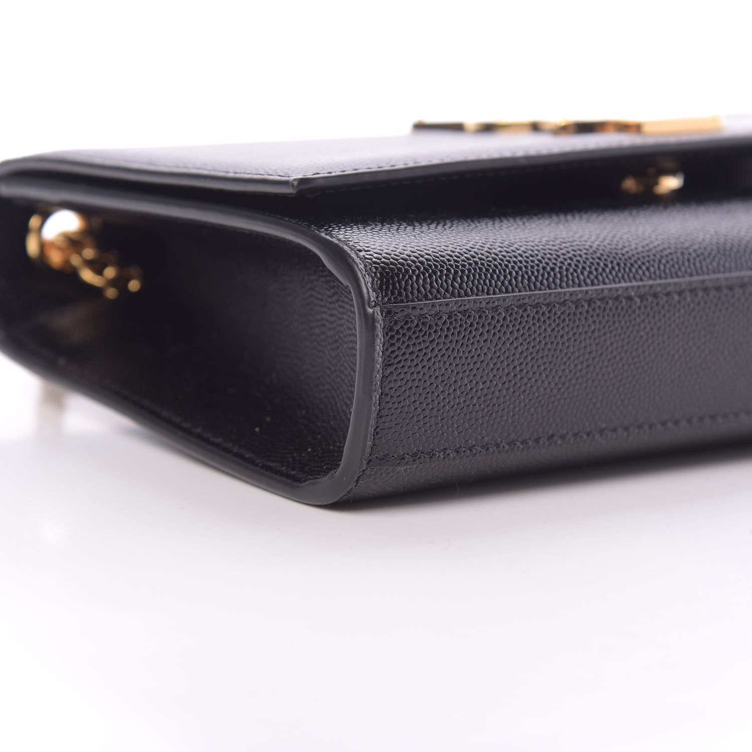 Saint Laurent Grain De Poudre Small Monogram Kate Satchel Black 9 of 11