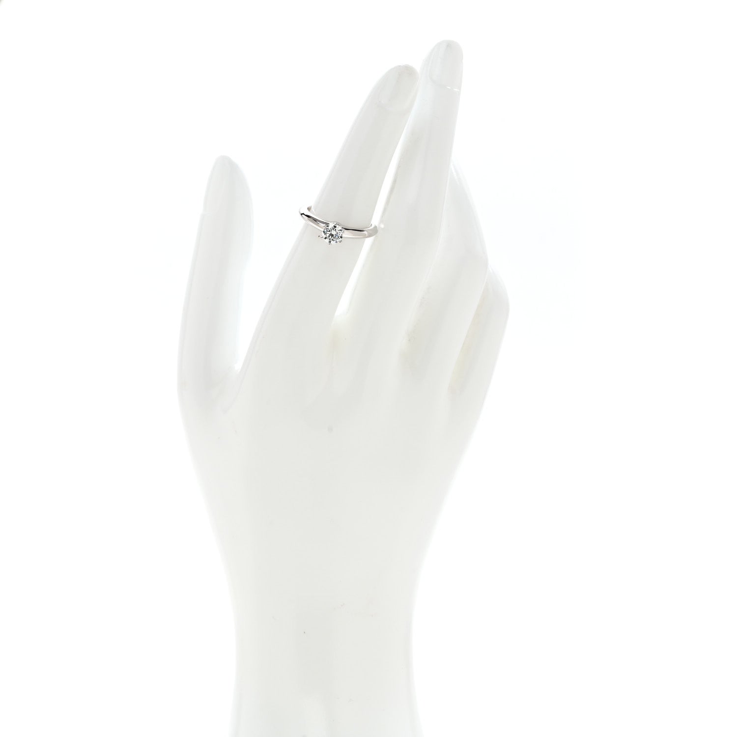 Tiffany Platinum Diamond .52ct Solitaire Engagement Ring 52 6 2 of 6