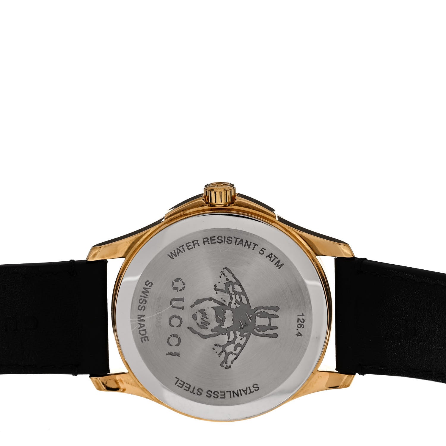 Gucci Stainless Steel Calfskin 38mm G-Timeless Quartz Watch Coral 4 of 4